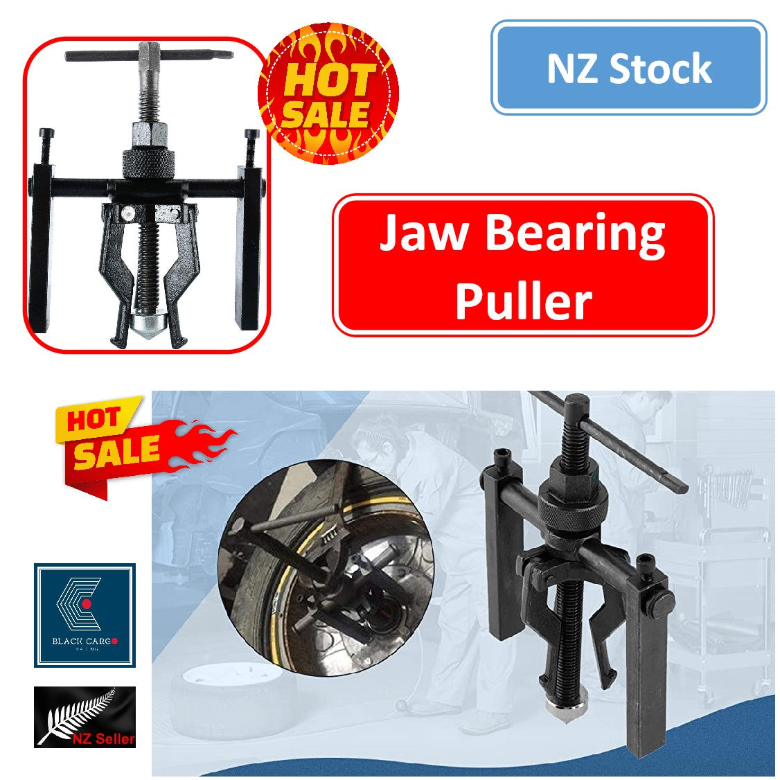 3 Jaw Bearing Puller - Referdeal