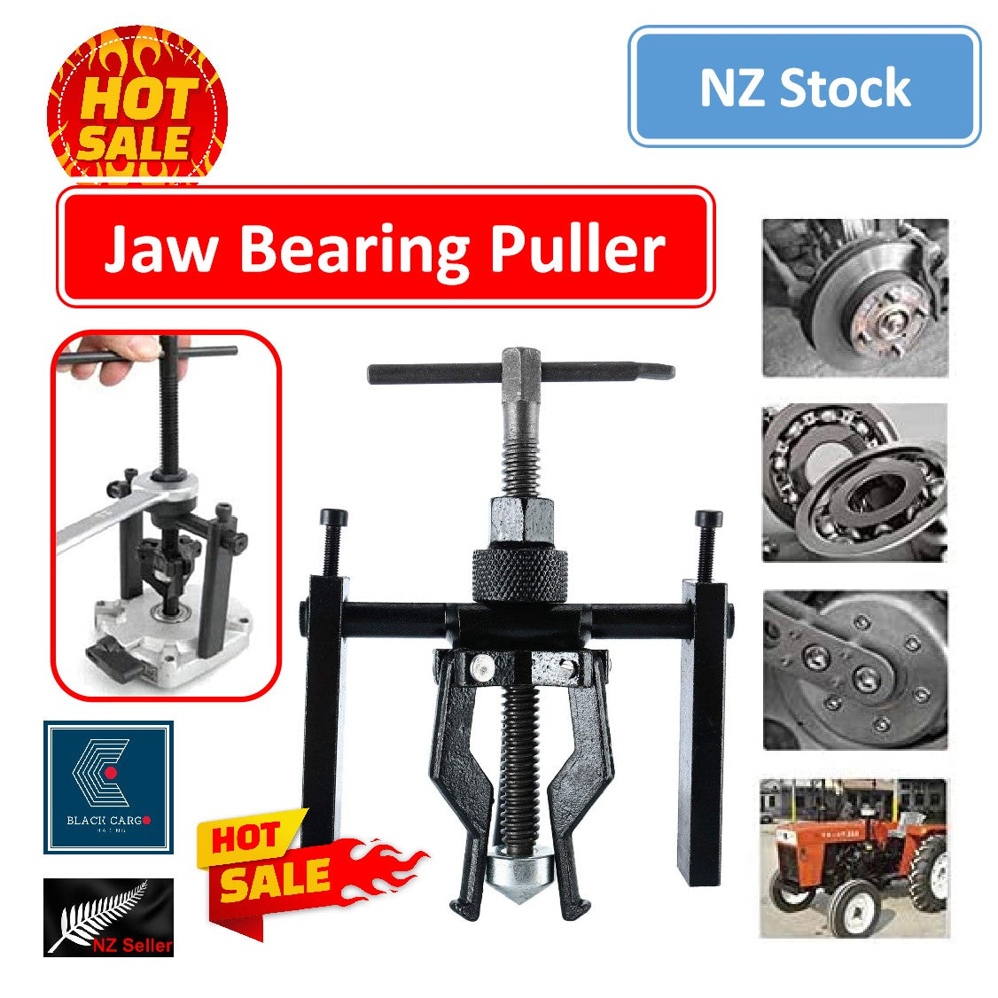 3 Jaw Bearing Puller - Referdeal