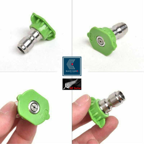 5Pcs Pressure Washer Spray Nozzle Tips Multiple Degrees 1/4 inch