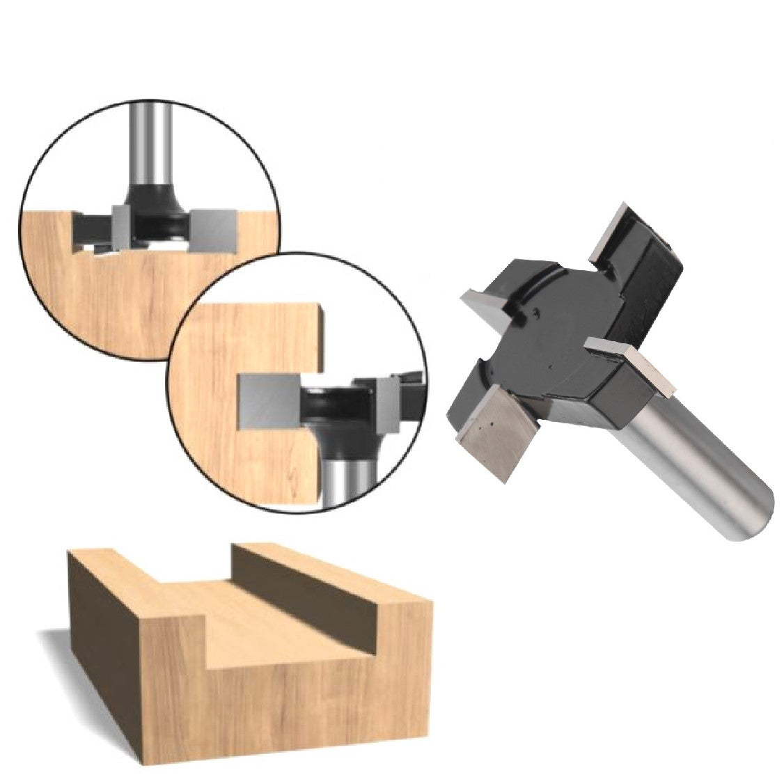Router Bit Set Corner Rounding Edge Forming Roundover Beading Router B ...