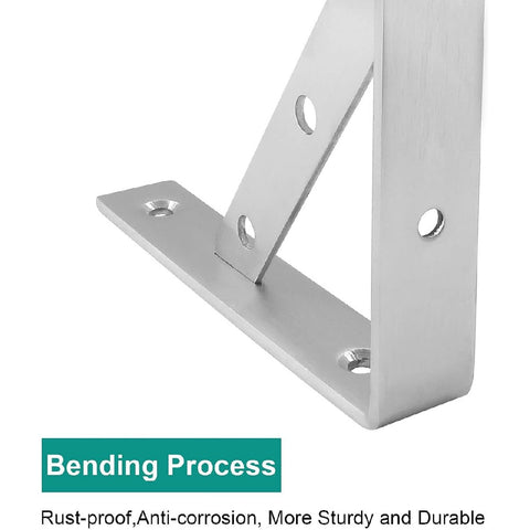2pack 150mm Solid Floating Shelves Wall Hanging Shelves Stainless Steel Brackets