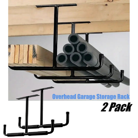 Heavy Duty Overhead Garage Storage Rack Hook Hanging shelves 2Pack