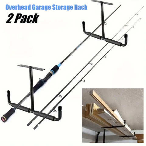 Heavy Duty Overhead Garage Storage Rack Hook Hanging shelves 2Pack