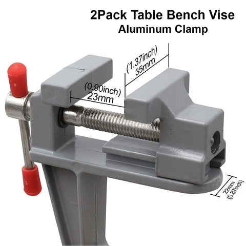 2Pack Portable Table Vice Craft Bench Vise Work Bench Clamp Lock Swivel Tool