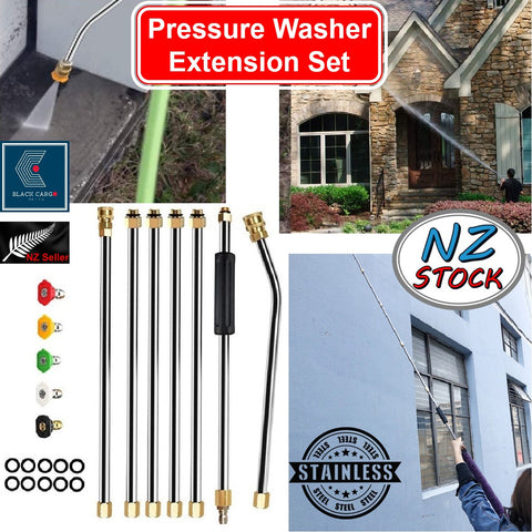 Pressure Washer 228cm Universal Extension Wand Kit Set Power Washer Accessories