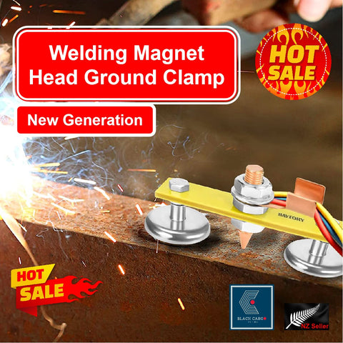 Magnetic Welding Support Ground Clamp Tools Welding Double Magnet Head
