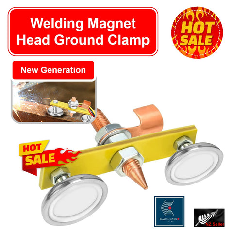 Magnetic Welding Support Ground Clamp Tools Welding Double Magnet Head