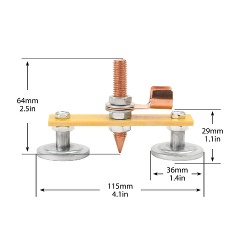 Magnetic Welding Support Ground Clamp Tools Welding Double Magnet Head