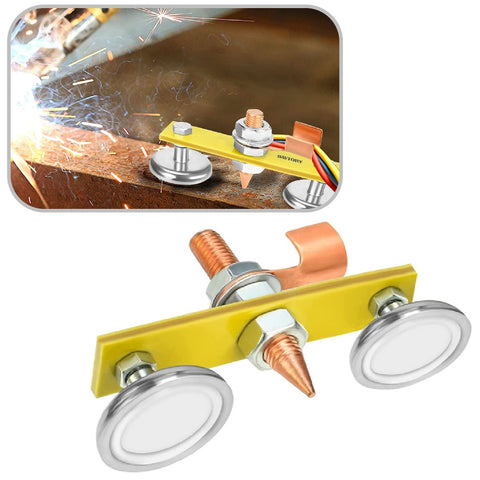 Magnetic Welding Support Ground Clamp Tools Welding Double Magnet Head