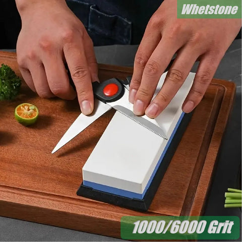 Whetstone Sharpening Stone 1000/6000 Grit Knife Sharpen Wet Stone Oil Stone
