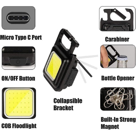 Aluminum LED Rechargeable Torch Headlight Head Torch Outdoor