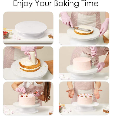 Cake Decorating Turntable Rotating Plate Decorating Kitchen Display Stand
