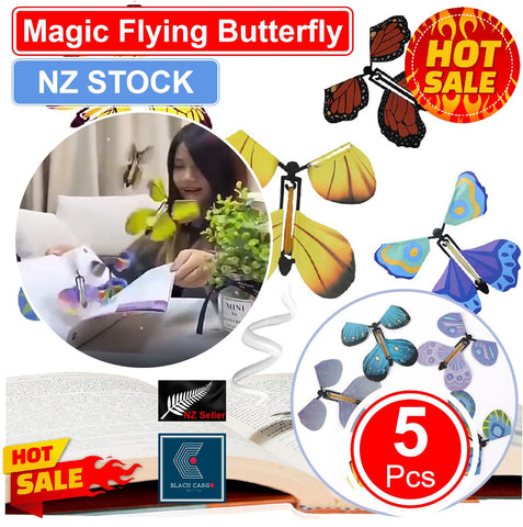 5Pcs Magic Flying Butterfly Greeting Card Surprise Gift Box
