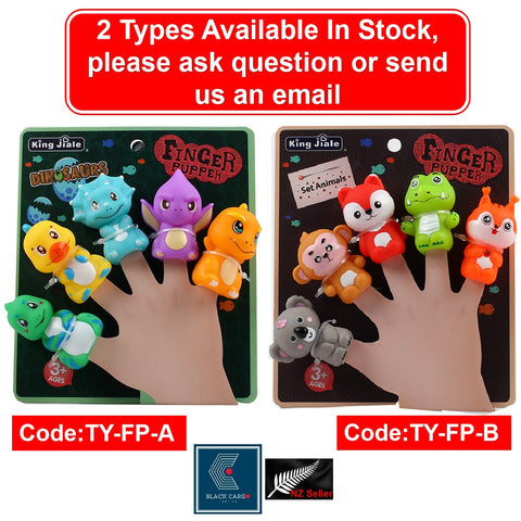 5Pack Cute Farm Animals Hand Puppets Bath Finger Puppet Sets Party Toys