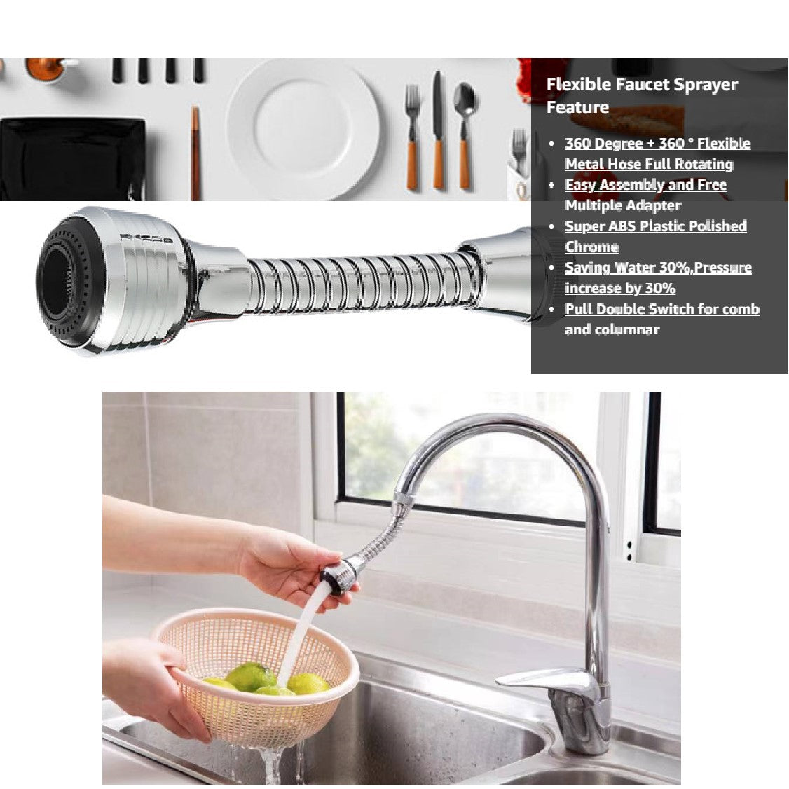 Faucet Extender With Universal Adapter Kits - Referdeal