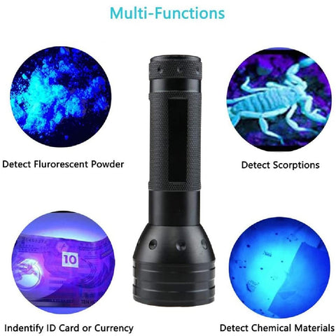 UV Torch Light Blacklight 51 LED 395 nM Detector Pet Urine Stains