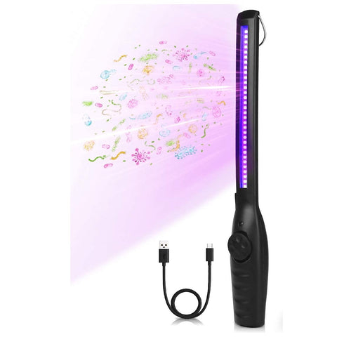 Rechargeable UV Torch Light Blacklight Lamp Sanitizer Work Light