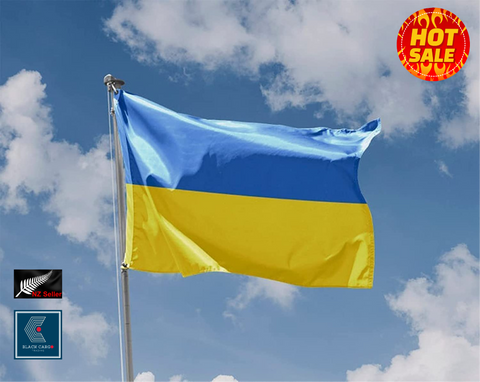 Ukraine Flag 90cm x 150cm Ukrainian National Flags Polyester with Brass Grommets