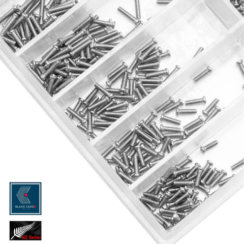 500Pcs Mini Screw kit Assorted 1.6-6mm Watch Eyeglasses Electronics Repair Tools