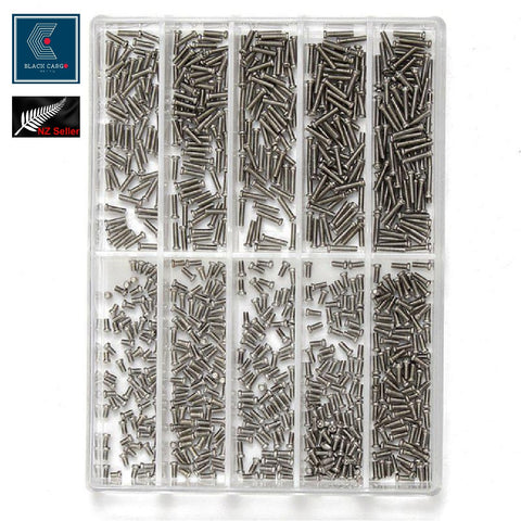 500Pcs Mini Screw kit Assorted 1.6-6mm Watch Eyeglasses Electronics Repair Tools