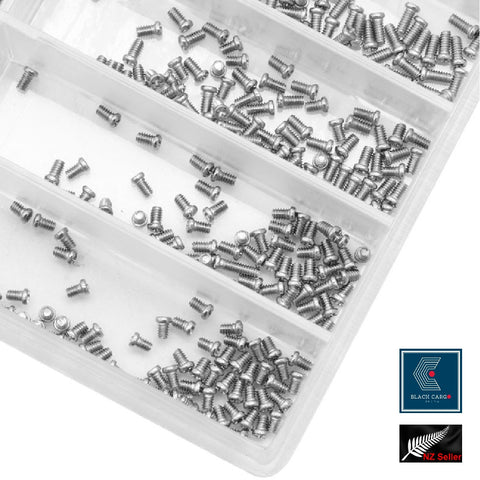 500Pcs Mini Screw kit Assorted 1.6-6mm Watch Eyeglasses Electronics Repair Tools