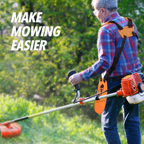 Universal Adjustable Weed Eater Harness Strap Mower Trimmer Shoulder Strap -ORG