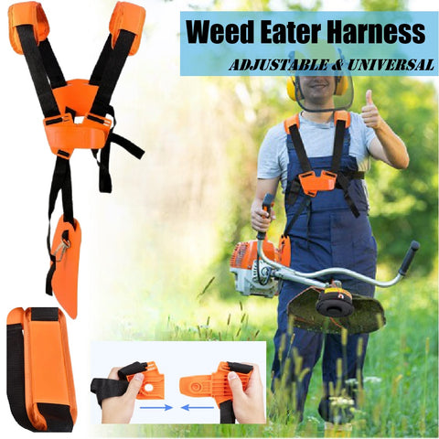 Universal Adjustable Weed Eater Harness Strap Mower Trimmer Shoulder Strap -ORG