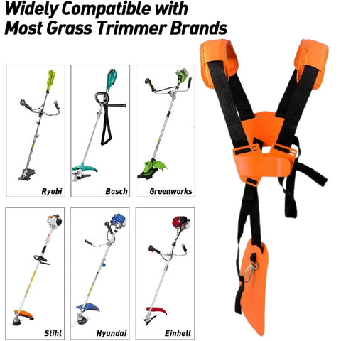 Universal Adjustable Weed Eater Harness Strap Mower Trimmer Shoulder Strap -ORG