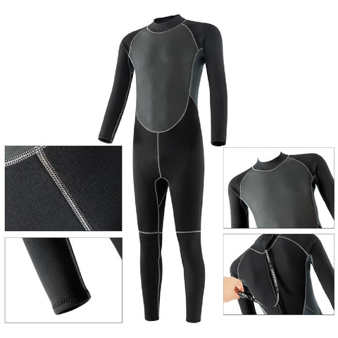 Wetsuits Neoprene 3mm Full Body Long Sleeve Surfing Diving Suit - Size L