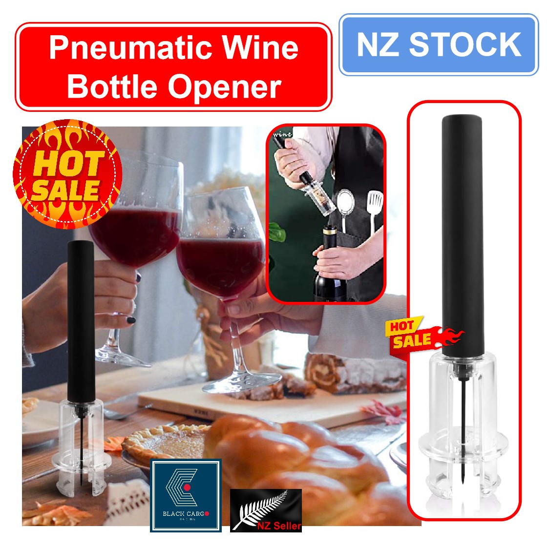 Air Pressure Wine Bottle Opener - Referdeal