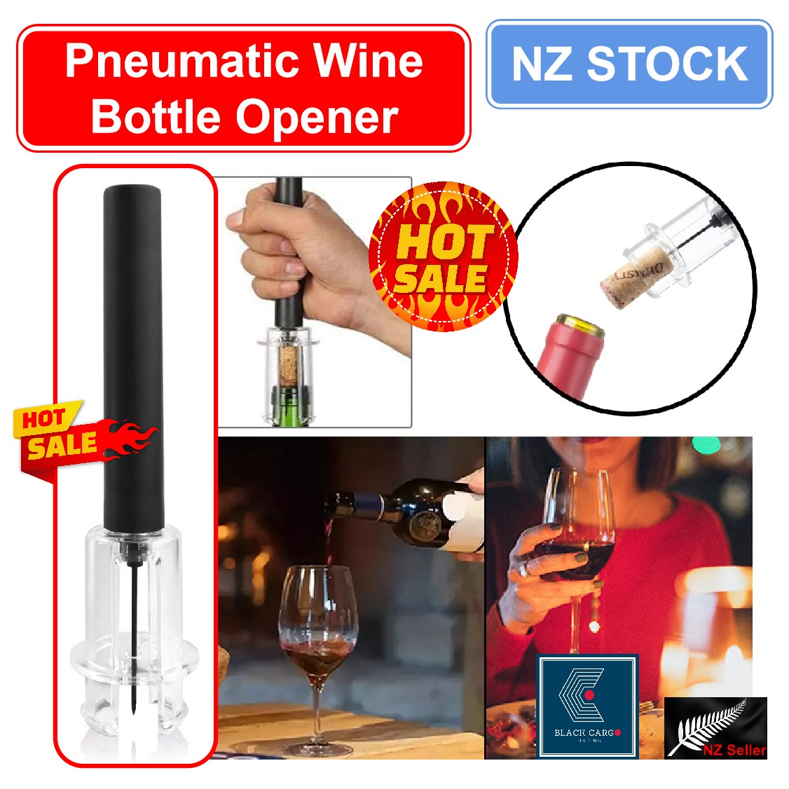 Air Pressure Wine Bottle Opener - Referdeal