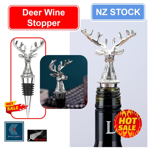 Metal Deer Head Wine Stopper Wine Aerators Bar Tools
