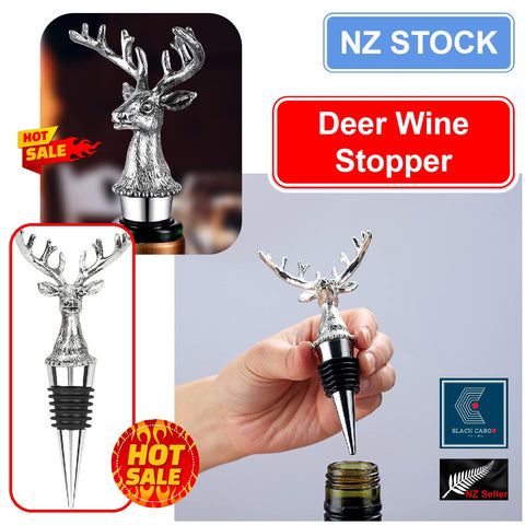 Metal Deer Head Wine Stopper Wine Aerators Bar Tools