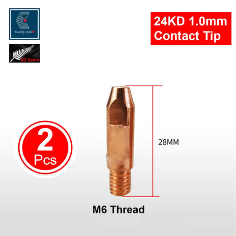 5Pcs 24KD Contact Nozzles Tip 1.0mm Gas Diffuser Welding Gun Accessory Kits