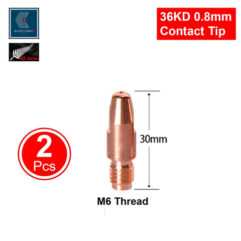 5Pcs 36KD Contact Nozzles Tip 0.8mm Gas Diffuser Welding Gun Accessory Kits