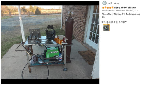 5Pcs 36KD Contact Nozzles Tip 1.0mm Gas Diffuser Welding Gun Accessory Kits