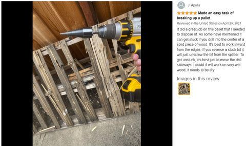 Firewood Log Splitter Drill Bit Hand Drill Stick hex Squar Round -32mm