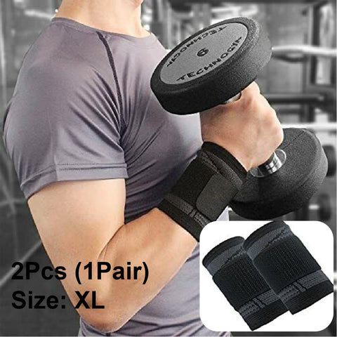 2Pack Wrist Wrap Band Support Braces Wristbands guard support XL-size