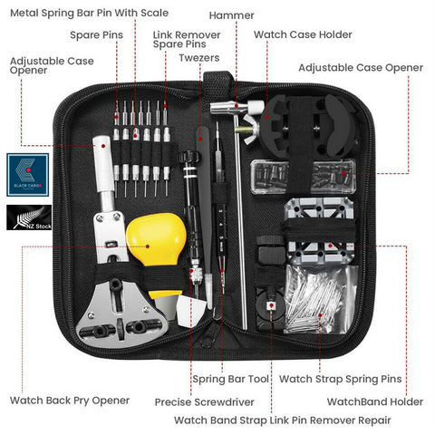 Watch Repair Kit Watch Repair Tools Professional Spring Bar Tool Set 153Pcs