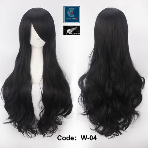 32inch 80cm Long Hair Wig Hair Extensions Long Curly Cosplay Costume Wig -W-04