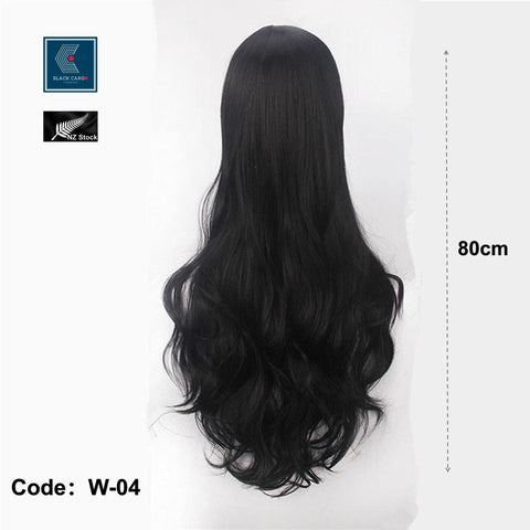32inch 80cm Long Hair Wig Hair Extensions Long Curly Cosplay Costume Wig -W-04