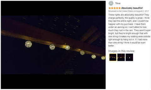 Moroccan Globe LED Fairy String Lights 20 Sliver Balls LED light