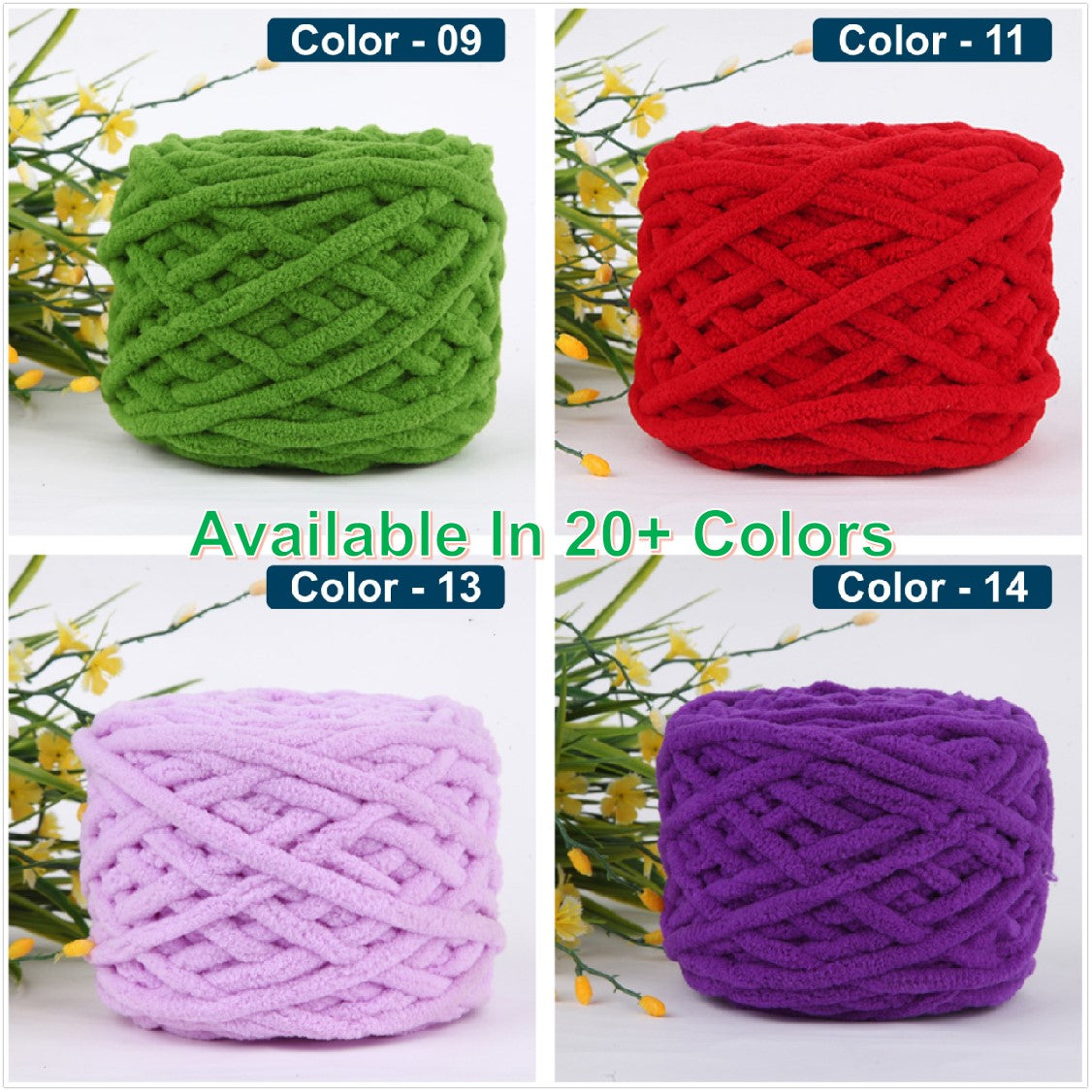 Chunky Color Yarn Chunky - Color-22 โ Referdeal