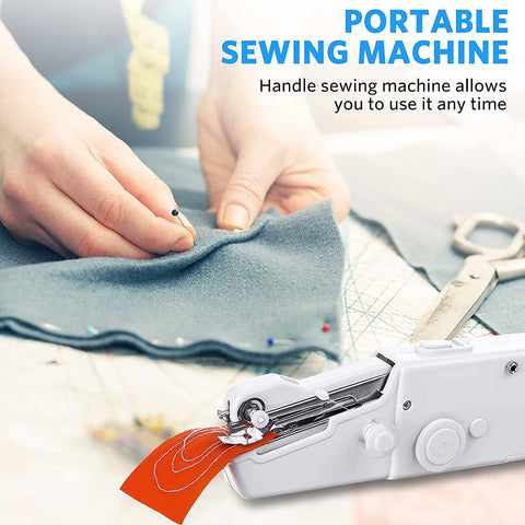 Portable Cordless Mini Sewing Machine Quick StitchingTool with Conventional Kit