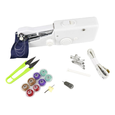 Portable Cordless Mini Sewing Machine Quick StitchingTool with Conventional Kit