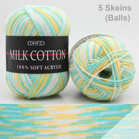 Yarn 5 Skeins Balls Color-10