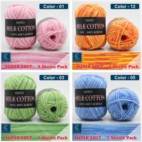 Yarn 5 Skeins Balls Color- 21