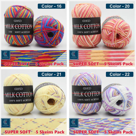 Yarn 5 Skeins Balls Color- 21