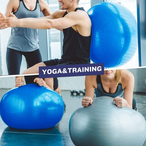 Yoga Ball Pilates Ball Exercise Ball Home Workout Balance Fitness 55cm