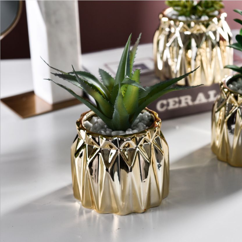 Artificial Succulent Plant Decorative Potted Plant - Referdeal